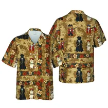 Anthropomorphic Pirate Felines Hawaiian Shirt