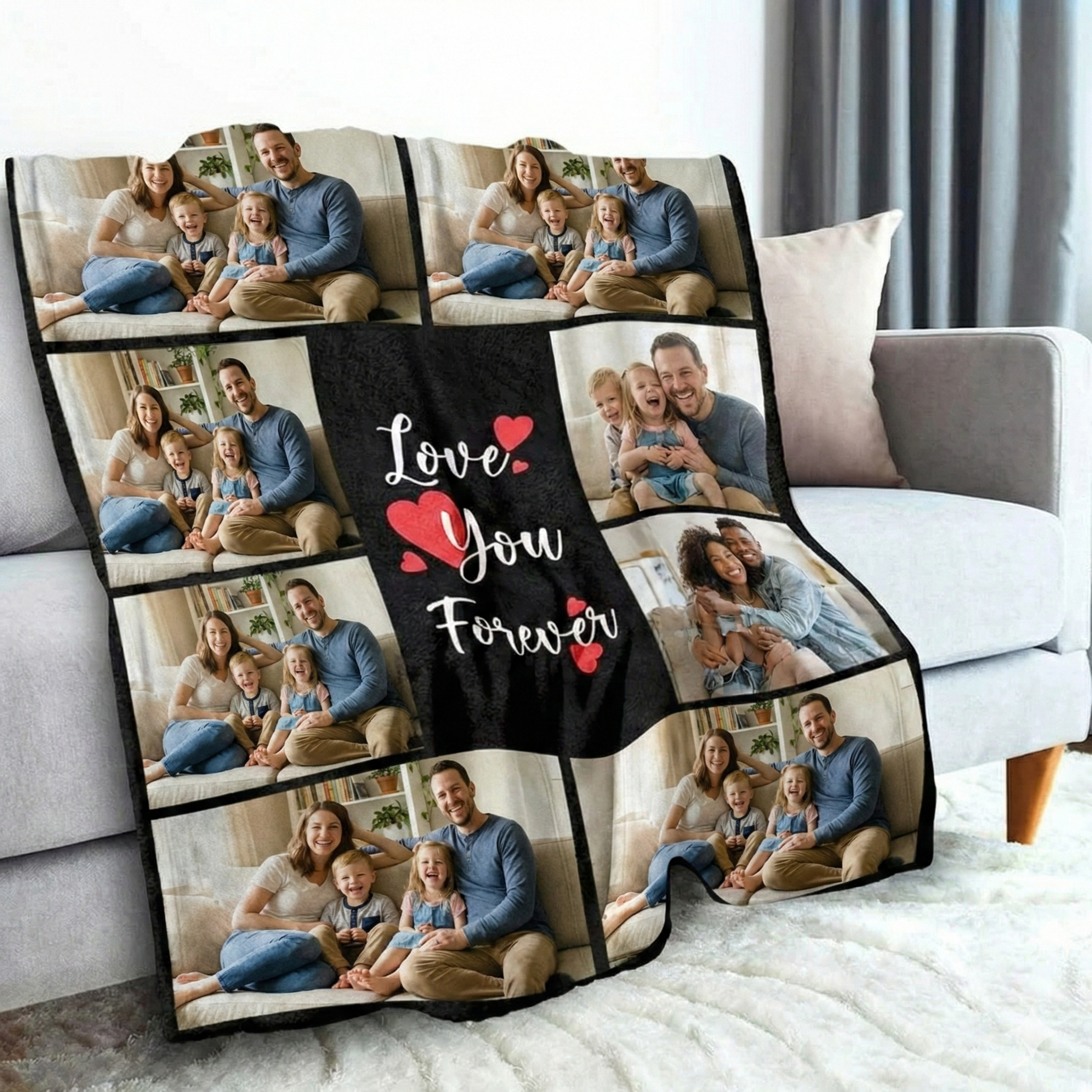 Collage Fleece Blanket