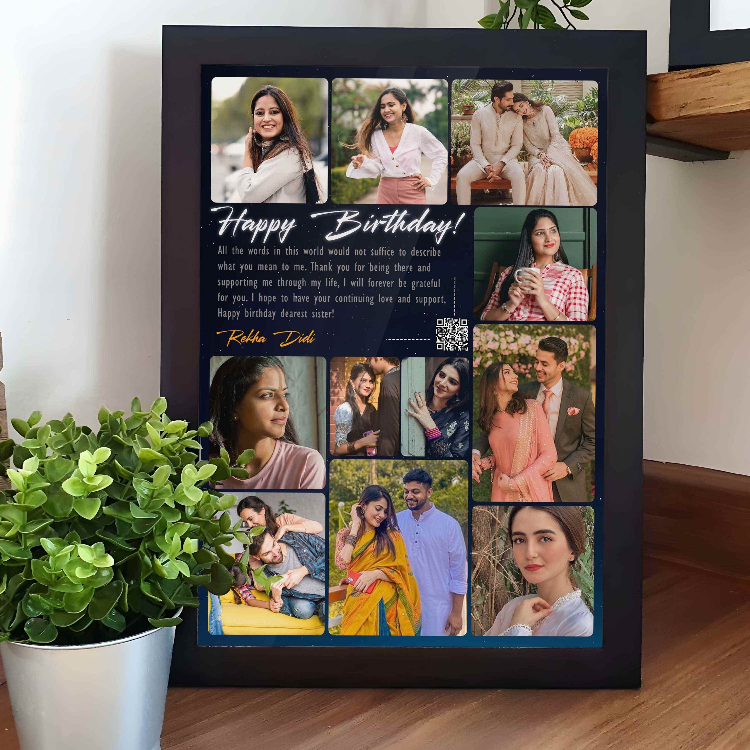 Engraved Wooden Frame